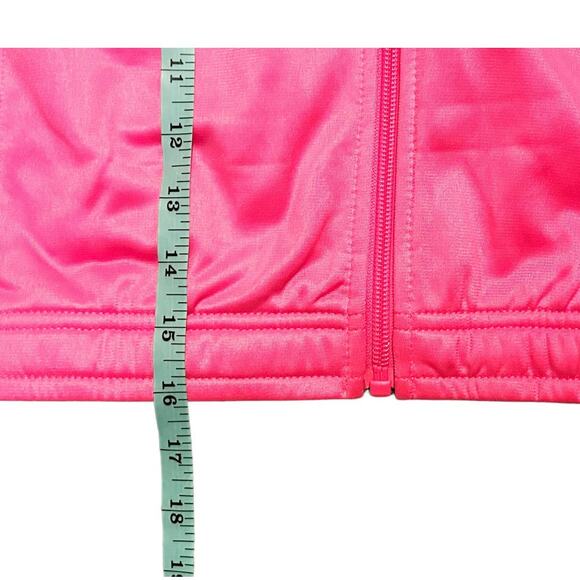 Puma Pink Black Zip-Up Jacket Girls Size 4 - Picture 5 of 6